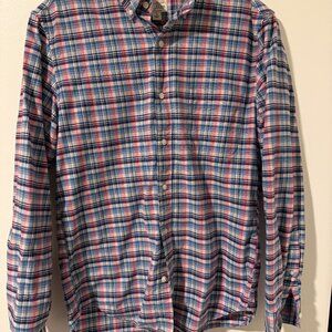LIMITED EDITION VINTAGE J. CREW SLIM UNTUCKED ORGANIC COTTON SHIRT SIZE SMALL
